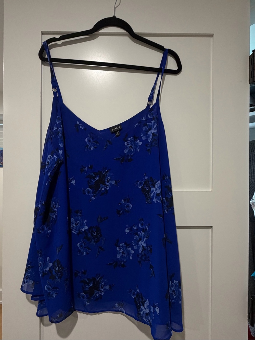 TORRID Royal Blue Floral Swing Cami